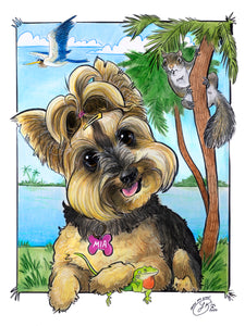 Custom Pet Caricature