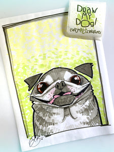 Custom Pet Caricature