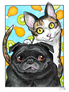 Custom Pet Caricature